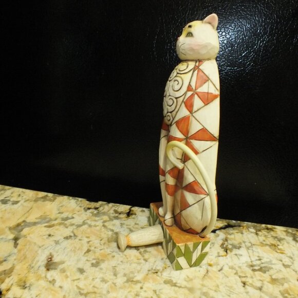 Jim Shore Abraham Cat Wall Hanging Hook Crazy Mountain 7" - Picture 2 of 5